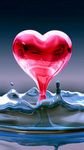 pic for 3D Heart In Water 